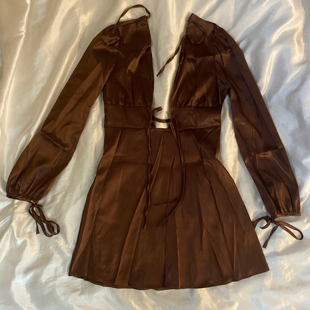 Satin mini dress